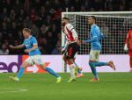 Eindhoven, 21 Oktober 2025
CL Wedstrijd PSV-Napolie, eindstand 6-2
Ismael Saibari met Kevin De Bruyne