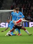 Eindhoven, 21 Oktober 2025
CL Wedstrijd PSV-Napolie, eindstand 6-2
Ismael Saibari met Noa Lang