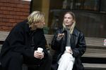 Amsterdam 28 november 2025
Kasper Dolberg met zijn vrouw Laerke Julie Dolberg op terras en straat in Amsterdam zuid.