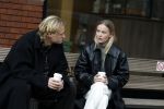 Amsterdam 28 november 2025
Kasper Dolberg met zijn vrouw Laerke Julie Dolberg op terras en straat in Amsterdam zuid.