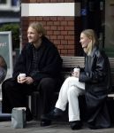 Amsterdam 28 november 2025
Kasper Dolberg met zijn vrouw Laerke Julie Dolberg op terras en straat in Amsterdam zuid.