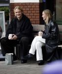 Amsterdam 28 november 2025
Kasper Dolberg met zijn vrouw Laerke Julie Dolberg op terras en straat in Amsterdam zuid.