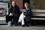 Amsterdam 28 november 2025
Kasper Dolberg met zijn vrouw Laerke Julie Dolberg op terras en straat in Amsterdam zuid.