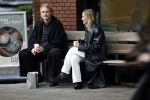 Amsterdam 28 november 2025
Kasper Dolberg met zijn vrouw Laerke Julie Dolberg op terras en straat in Amsterdam zuid.