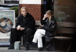 Amsterdam 28 november 2025
Kasper Dolberg met zijn vrouw Laerke Julie Dolberg op terras en straat in Amsterdam zuid.