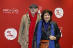 Amsterdam 30 november 2025
80 jaar het DeLaMar theater . Kees Hulst poseert met Olga Zuiderhoek
