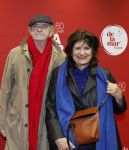 Amsterdam 30 november 2025
80 jaar het DeLaMar theater . Kees Hulst poseert met Olga Zuiderhoek