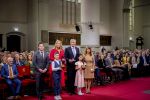 Den Haag 20 november 2025
 Prinses Amalia en haar vader Koning Willem Alexander bij de Grote Kerk, na de Bijzondere Verenigde Vergadering van de Eerste en Tweede Kamer, ter gelegenheid van de tachtigste verjaardag dat het parlement na de Tweede Wereldoorlog voor het eerst weer in gezamenlijkheid bijeenkwam. Eerste Kamervoorzitter Mei Li Vos Tweede Kamervoorzitter Thom van Campenvingen ze op .