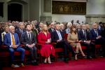 Den Haag 20 november 2025
 Prinses Amalia en haar vader Koning Willem Alexander bij de Grote Kerk, na de Bijzondere Verenigde Vergadering van de Eerste en Tweede Kamer, ter gelegenheid van de tachtigste verjaardag dat het parlement na de Tweede Wereldoorlog voor het eerst weer in gezamenlijkheid bijeenkwam. Eerste Kamervoorzitter Mei Li Vos Tweede Kamervoorzitter Thom van Campenvingen ze op .