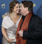 Amsterdam 16 oktober 2025
Uitreiking televizierring 2025 in Carre 
Martijn Krabbe met zijn vrouw Deborah Krabbe