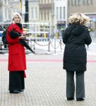 Den Haag 20 november 2025
 Prinses Amalia en haar vader Koning Willem Alexander bij de Grote Kerk, na de Bijzondere Verenigde Vergadering van de Eerste en Tweede Kamer, ter gelegenheid van de tachtigste verjaardag dat het parlement na de Tweede Wereldoorlog voor het eerst weer in gezamenlijkheid bijeenkwam. Eerste Kamervoorzitter Mei Li Vos Tweede Kamervoorzitter Thom van Campenvingen ze op . Mona Keijzer en Vera Bergkamp