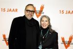 Leiden 30 oktober 2025
15 jaar de musical soldaat v Oranje . Patricia Steur met partner Leendert Masselink