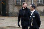 Den Haag 20 november 2025
 Prinses Amalia en haar vader Koning Willem Alexander bij de Grote Kerk, na de Bijzondere Verenigde Vergadering van de Eerste en Tweede Kamer, ter gelegenheid van de tachtigste verjaardag dat het parlement na de Tweede Wereldoorlog voor het eerst weer in gezamenlijkheid bijeenkwam. Eerste Kamervoorzitter Mei Li Vos Tweede Kamervoorzitter Thom van Campenvingen ze op .