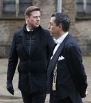 Den Haag 20 november 2025
 Prinses Amalia en haar vader Koning Willem Alexander bij de Grote Kerk, na de Bijzondere Verenigde Vergadering van de Eerste en Tweede Kamer, ter gelegenheid van de tachtigste verjaardag dat het parlement na de Tweede Wereldoorlog voor het eerst weer in gezamenlijkheid bijeenkwam. Eerste Kamervoorzitter Mei Li Vos Tweede Kamervoorzitter Thom van Campenvingen ze op .