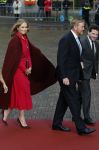 Den Haag 20 november 2025
 Prinses Amalia en haar vader Koning Willem Alexander bij de Grote Kerk, na de Bijzondere Verenigde Vergadering van de Eerste en Tweede Kamer, ter gelegenheid van de tachtigste verjaardag dat het parlement na de Tweede Wereldoorlog voor het eerst weer in gezamenlijkheid bijeenkwam. Eerste Kamervoorzitter Mei Li Vos Tweede Kamervoorzitter Thom van Campenvingen ze op .