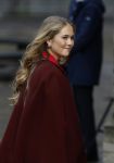 Den Haag 20 november 2025
 Prinses Amalia en haar vader Koning Willem Alexander bij de Grote Kerk, na de Bijzondere Verenigde Vergadering van de Eerste en Tweede Kamer, ter gelegenheid van de tachtigste verjaardag dat het parlement na de Tweede Wereldoorlog voor het eerst weer in gezamenlijkheid bijeenkwam. Eerste Kamervoorzitter Mei Li Vos Tweede Kamervoorzitter Thom van Campenvingen ze op .