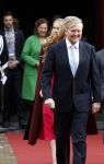 Den Haag 20 november 2025
 Prinses Amalia en haar vader Koning Willem Alexander bij de Grote Kerk, na de Bijzondere Verenigde Vergadering van de Eerste en Tweede Kamer, ter gelegenheid van de tachtigste verjaardag dat het parlement na de Tweede Wereldoorlog voor het eerst weer in gezamenlijkheid bijeenkwam. Eerste Kamervoorzitter Mei Li Vos Tweede Kamervoorzitter Thom van Campenvingen ze op .