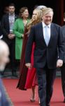 Den Haag 20 november 2025
 Prinses Amalia en haar vader Koning Willem Alexander bij de Grote Kerk, na de Bijzondere Verenigde Vergadering van de Eerste en Tweede Kamer, ter gelegenheid van de tachtigste verjaardag dat het parlement na de Tweede Wereldoorlog voor het eerst weer in gezamenlijkheid bijeenkwam. Eerste Kamervoorzitter Mei Li Vos Tweede Kamervoorzitter Thom van Campenvingen ze op .