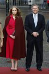 Den Haag 20 november 2025
 Prinses Amalia en haar vader Koning Willem Alexander bij de Grote Kerk, na de Bijzondere Verenigde Vergadering van de Eerste en Tweede Kamer, ter gelegenheid van de tachtigste verjaardag dat het parlement na de Tweede Wereldoorlog voor het eerst weer in gezamenlijkheid bijeenkwam. Eerste Kamervoorzitter Mei Li Vos Tweede Kamervoorzitter Thom van Campenvingen ze op .