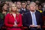 Den Haag 20 november 2025
 Prinses Amalia en haar vader Koning Willem Alexander bij de Grote Kerk, na de Bijzondere Verenigde Vergadering van de Eerste en Tweede Kamer, ter gelegenheid van de tachtigste verjaardag dat het parlement na de Tweede Wereldoorlog voor het eerst weer in gezamenlijkheid bijeenkwam. Eerste Kamervoorzitter Mei Li Vos Tweede Kamervoorzitter Thom van Campenvingen ze op .