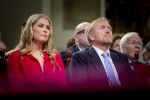 Den Haag 20 november 2025
 Prinses Amalia en haar vader Koning Willem Alexander bij de Grote Kerk, na de Bijzondere Verenigde Vergadering van de Eerste en Tweede Kamer, ter gelegenheid van de tachtigste verjaardag dat het parlement na de Tweede Wereldoorlog voor het eerst weer in gezamenlijkheid bijeenkwam. Eerste Kamervoorzitter Mei Li Vos Tweede Kamervoorzitter Thom van Campenvingen ze op .