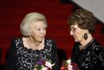 Amsterdam 24 november 2025
Prinses Beatrix en Prinses Margriet aanwezig bij het Nederlands Balletgala in het DeLaMar in Amsterdam . Ook aanwezig oa Alexandra Radius & Han Ebbelaar