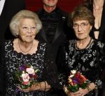 Amsterdam 24 november 2025
Prinses Beatrix en Prinses Margriet aanwezig bij het Nederlands Balletgala in het DeLaMar in Amsterdam . Ook aanwezig oa Alexandra Radius & Han Ebbelaar