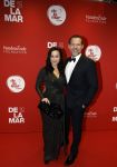Amsterdam 30 november 2025
80 jaar het DeLaMar theater . Rene van Kooten poseert met partner Tanya Van Der Kooij