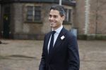Den Haag 20 november 2025
 Prinses Amalia en haar vader Koning Willem Alexander bij de Grote Kerk, na de Bijzondere Verenigde Vergadering van de Eerste en Tweede Kamer, ter gelegenheid van de tachtigste verjaardag dat het parlement na de Tweede Wereldoorlog voor het eerst weer in gezamenlijkheid bijeenkwam. Eerste Kamervoorzitter Mei Li Vos Tweede Kamervoorzitter Thom van Campenvingen ze op . Rob Jetten
