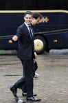 Den Haag 20 november 2025
 Prinses Amalia en haar vader Koning Willem Alexander bij de Grote Kerk, na de Bijzondere Verenigde Vergadering van de Eerste en Tweede Kamer, ter gelegenheid van de tachtigste verjaardag dat het parlement na de Tweede Wereldoorlog voor het eerst weer in gezamenlijkheid bijeenkwam. Eerste Kamervoorzitter Mei Li Vos Tweede Kamervoorzitter Thom van Campenvingen ze op . Rob Jetten en Jesse Klaver