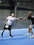 Utrecht 6 november 2025
Padel tournooi voor het UMC ziekenhuis bij Hal 22. Wesley Sneijder speelde met Frank Rijkaard