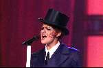 Aalsmeer 8-12-1999
Sterrenplaybackshow van Hennie HUISMAN.
Caroline Tensen  als Shania Twain
