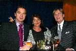 Amsterdam 17 decmber 2001
Princess kerstborrel in het Grace Theater.
Hein Vergeer Carlitta v d Valk en een kennis
