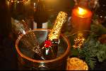 Amsterdam 21 december 2001
Uitreiking van de Rembrandt awards in de beurs van Berlage.
Champagne in een koeler Moet & Chandon