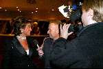 Amsterdam 17 decmber 2001
Princess kerstborrel in het Grace Theater.
Christine Kroonenberg en Theo Verbruggen
