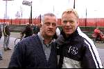 AMSTERDAM 3 december 2001
Ronald Koeman , 1e training bij AJAX. 
Ronald met fan