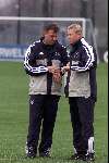 AMSTERDAM 3 december 2001
Ruud Krol en Ronald Koeman 1e training bij AJAX.