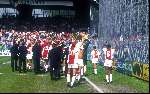 AJAX Landskampioen seizoen 1995/1996
Michael Reiziger Danny Blind Frank de Boer Peter Hoekstra Winston Bogarde Patrick Kluivert Edwin v d Sar Clarence Seedorf Edgar Davids Kanu Wamberto Ronald de boer Marc Overmars Jaril Litmanen Jac Wolf Finidi George
Stadion 