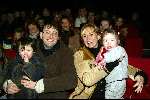 Kaatsheuvel 8 december 2002
Premiere wintershow in efteling.
Ariane Spier met man en kinderen