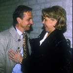 Bartina Koeman met Johan Cruyff