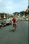 Dries v Agt tijdens een vrij dag Tour de France op Alp D'Huez