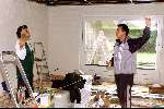 Fijnaart 4 december 2001
Frans Bauer aan het werk in zijn nieuwe huis