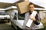 Fijnaart 4 december 2001
Frans Bauer aan het werk in zijn nieuwe huis