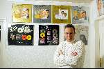 Fijnaart 14 december 2002
Frans Bauer bij zijn gouden en platina CD\'s