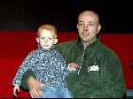 Kaatsheuvel 8 december 2002
Premiere wintershow in efteling.
schoonzoon Hanny met zoontje Justin