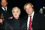 Amsterdam 18 decmber 2001
Opnames van de oudejaarsloterij van de .
Jan v Doorn en Charles Aznavour