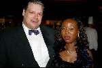 Amsterdam 17 decmber 2001
Princess kerstborrel in het Grace Theater.
Martin Kuijpers met vriendin