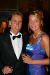 Amsterdam 21 december 2001
Uitreiking van de Rembrandt awards in de beurs van Berlage.
Michael Boogerd met vriendin