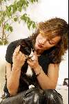 Amsterdam 4 december 2002
Miryanna v Reeden met Poes