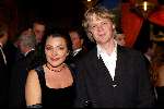 Amsterdam 21 december 2001
Uitreiking van de Rembrandt awards in de beurs van Berlage.
Mylene de la Haye met vriend